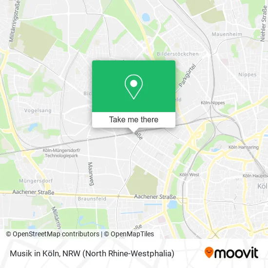 Карта Musik in Köln