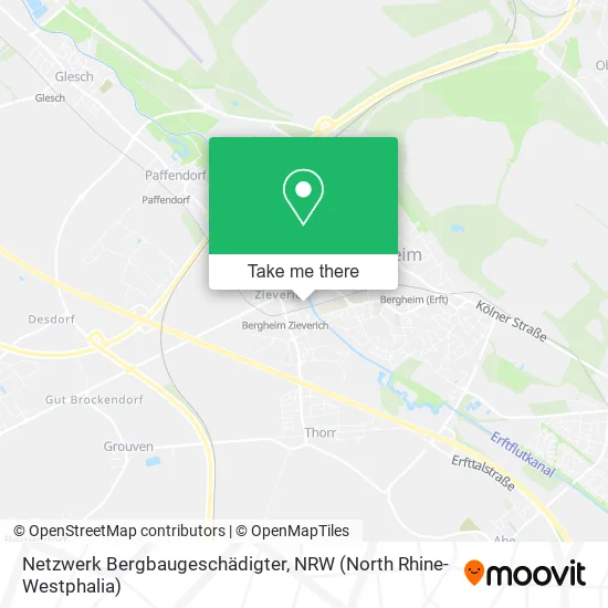 Карта Netzwerk Bergbaugeschädigter