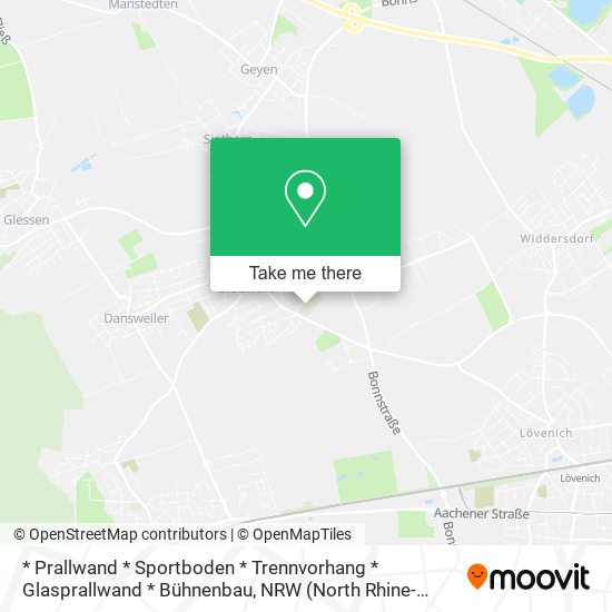 * Prallwand * Sportboden * Trennvorhang * Glasprallwand * Bühnenbau map