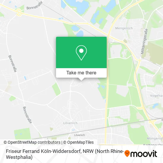 Карта Friseur Ferrand Köln-Widdersdorf