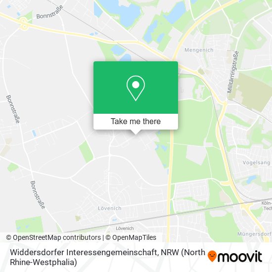 Widdersdorfer Interessengemeinschaft map