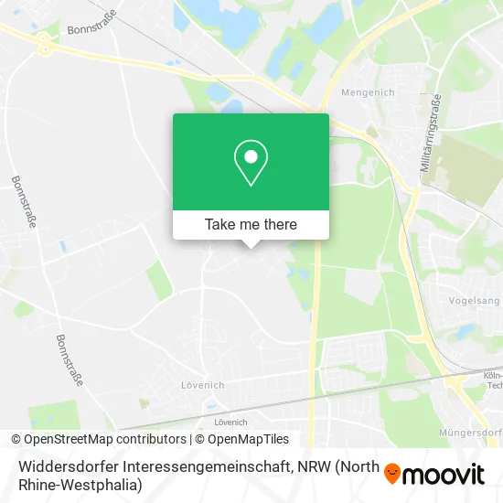 Карта Widdersdorfer Interessengemeinschaft