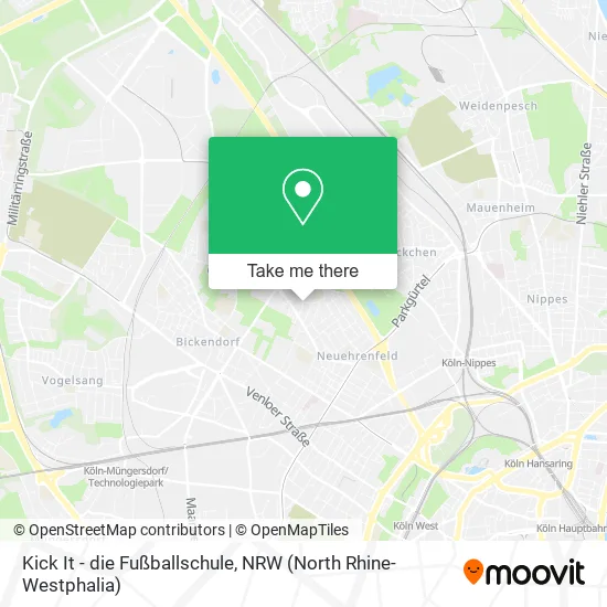 Карта Kick It - die Fußballschule