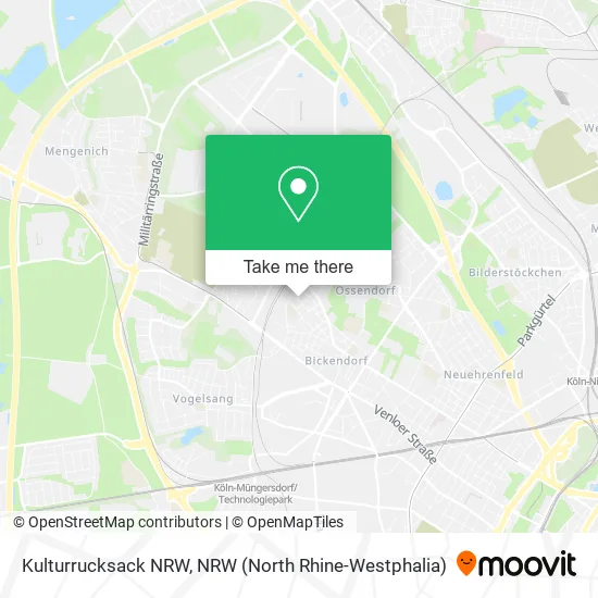 Kulturrucksack NRW map