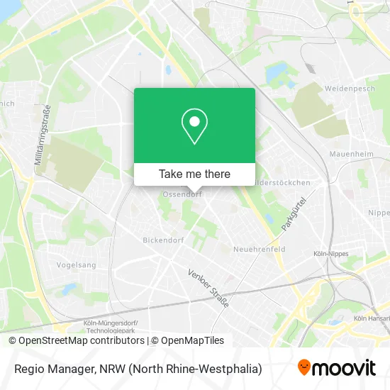 Карта Regio Manager