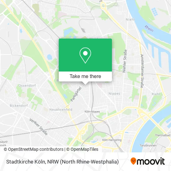 Карта Stadtkirche Köln
