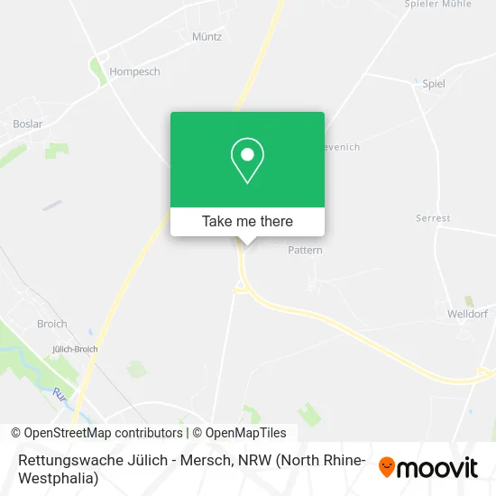 Rettungswache Jülich - Mersch map