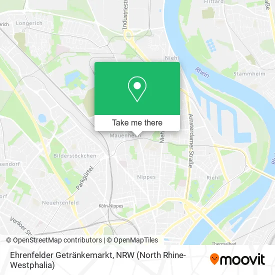Карта Ehrenfelder Getränkemarkt