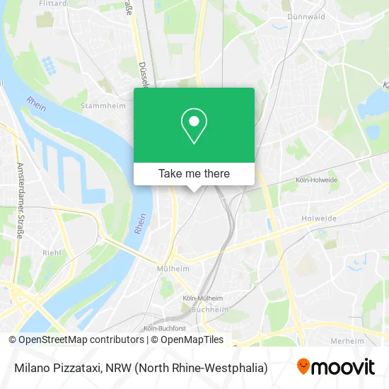 Карта Milano Pizzataxi