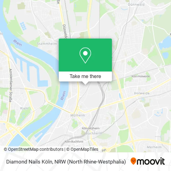 Карта Diamond Nails Köln