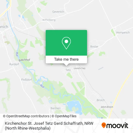 Карта Kirchenchor St. Josef Tetz Gerd Schaffrath