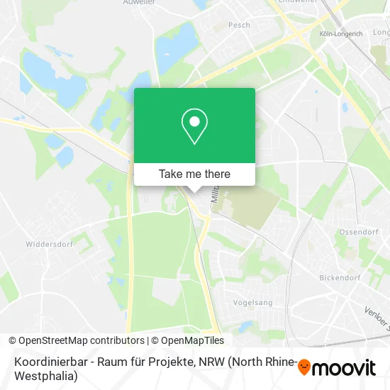 Карта Koordinierbar - Raum für Projekte