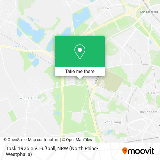 Карта Tpsk 1925 e.V. Fußball