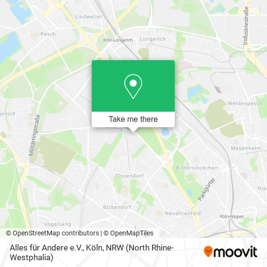 Карта Alles für Andere e.V., Köln