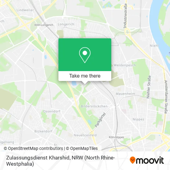 Карта Zulassungsdienst Kharshid
