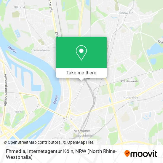 Карта Fhmedia, Internetagentur Köln