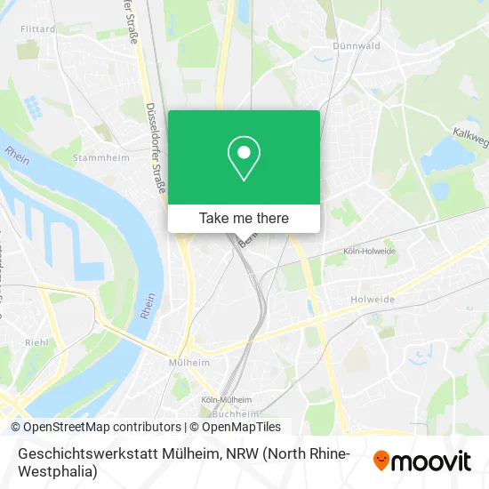 Карта Geschichtswerkstatt Mülheim