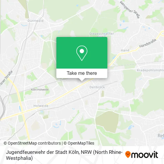 Карта Jugendfeuerwehr der Stadt Köln