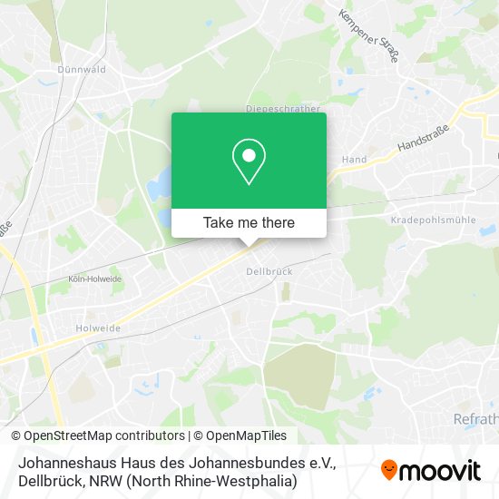 Johanneshaus Haus des Johannesbundes e.V., Dellbrück map