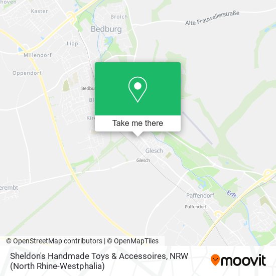 Sheldon's Handmade Toys & Accessoires map