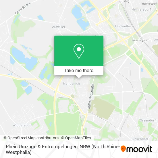 Rhein Umzüge & Entrümpelungen map