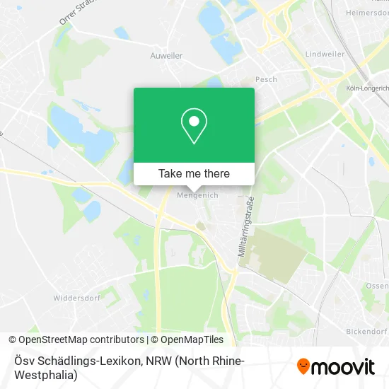 Карта Ösv Schädlings-Lexikon