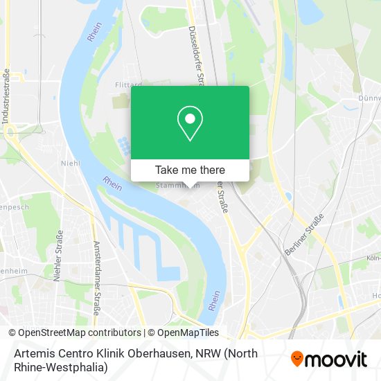 Artemis Centro Klinik Oberhausen map