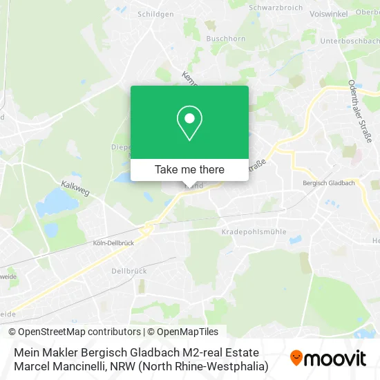 Карта Mein Makler Bergisch Gladbach M2-real Estate Marcel Mancinelli