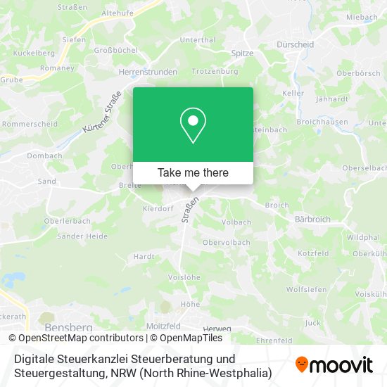 Digitale Steuerkanzlei Steuerberatung und Steuergestaltung map