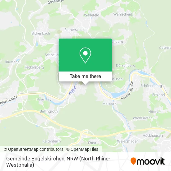 Карта Gemeinde Engelskirchen