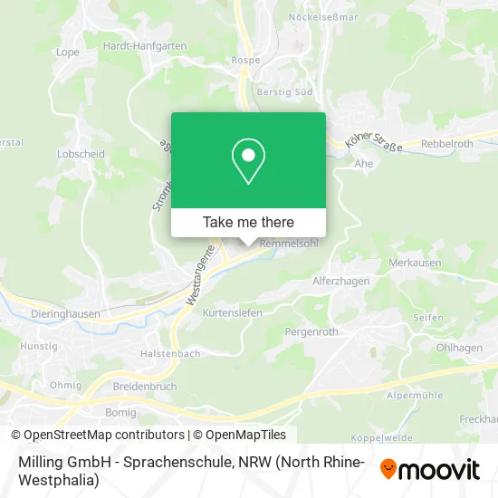 Карта Milling GmbH - Sprachenschule