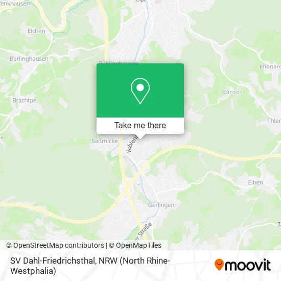 SV Dahl-Friedrichsthal map