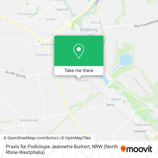 Карта Praxis für Podologie Jeannette Burkert