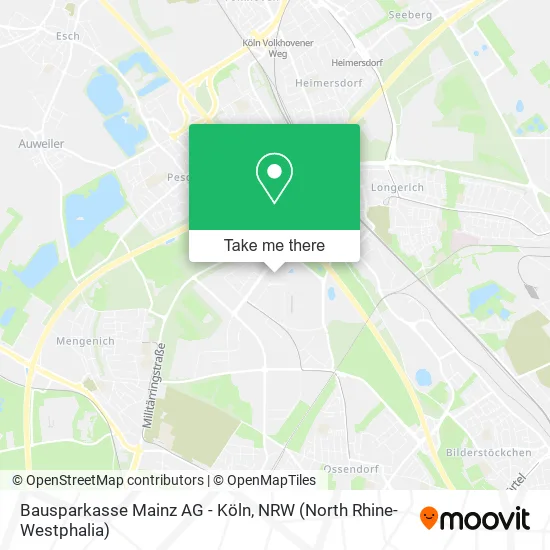 Карта Bausparkasse Mainz AG - Köln