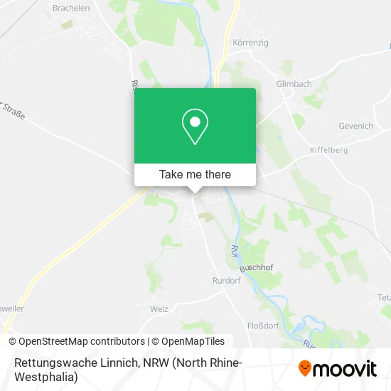 Карта Rettungswache Linnich