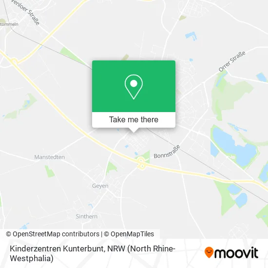 Карта Kinderzentren Kunterbunt