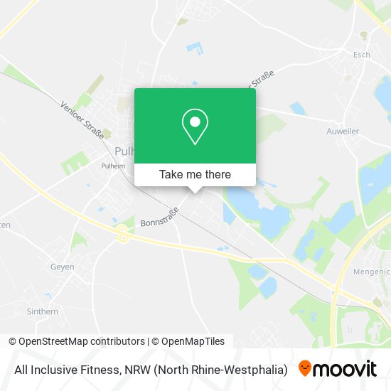 All Inclusive Fitness map