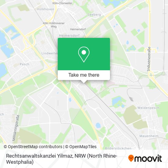 Rechtsanwaltskanzlei Yilmaz map
