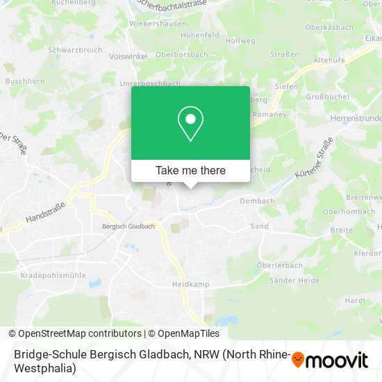 Карта Bridge-Schule Bergisch Gladbach