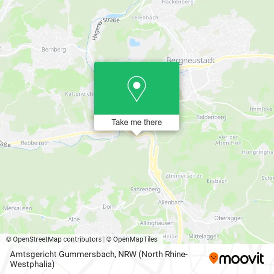 Карта Amtsgericht Gummersbach