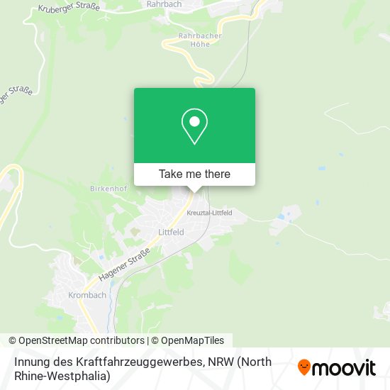 Innung des Kraftfahrzeuggewerbes map