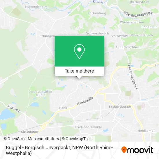 Карта Büggel - Bergisch Unverpackt