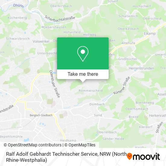 Карта Ralf Adolf Gebhardt Technischer Service