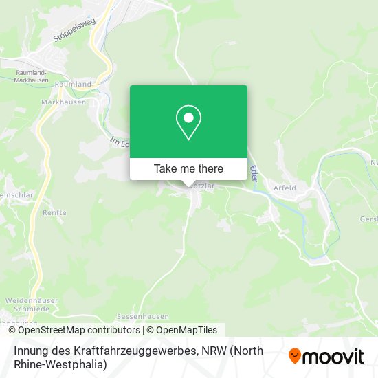 Innung des Kraftfahrzeuggewerbes map