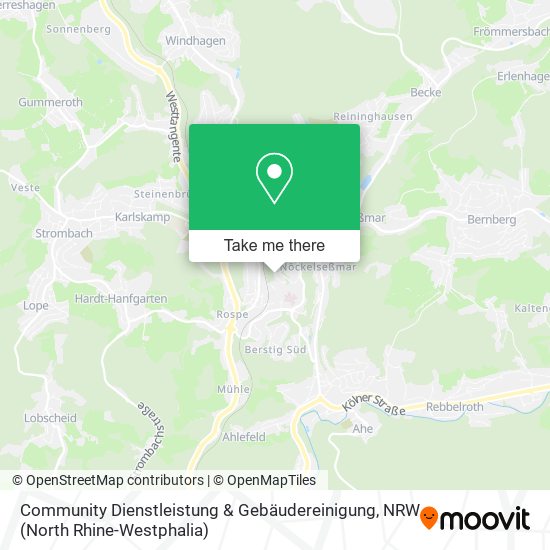 Community Dienstleistung & Gebäudereinigung map