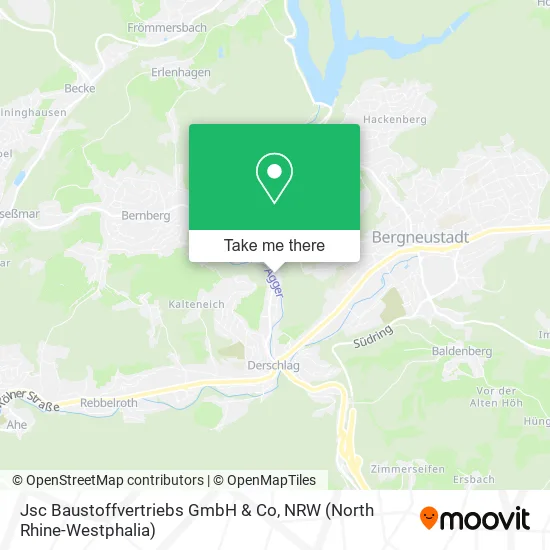 Карта Jsc Baustoffvertriebs GmbH & Co