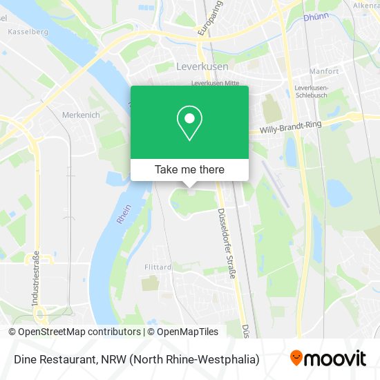 Dine Restaurant map