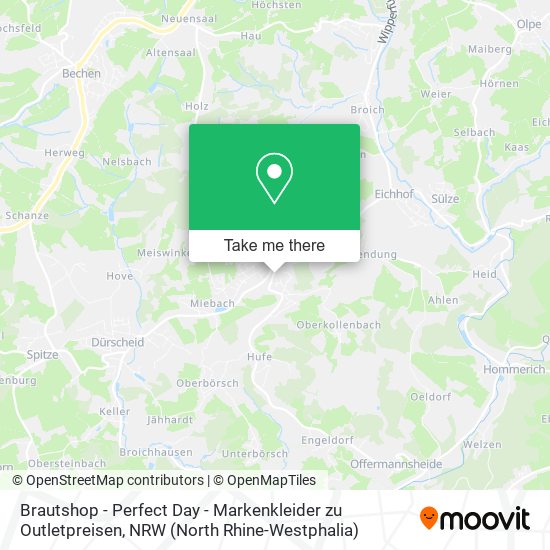 Карта Brautshop - Perfect Day - Markenkleider zu Outletpreisen