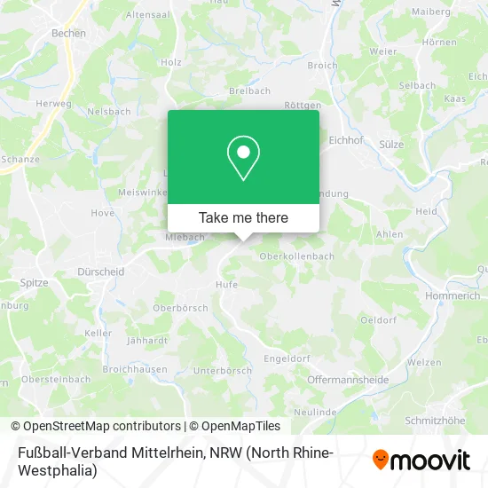 Карта Fußball-Verband Mittelrhein