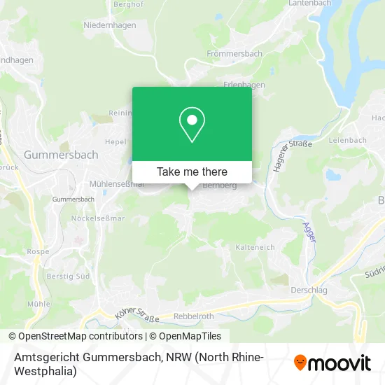 Карта Amtsgericht Gummersbach